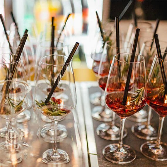 Cocktails mit Showeffekt