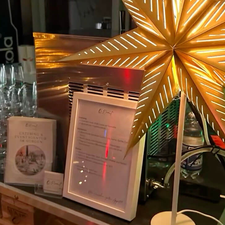 Winterstimmung im Glas.